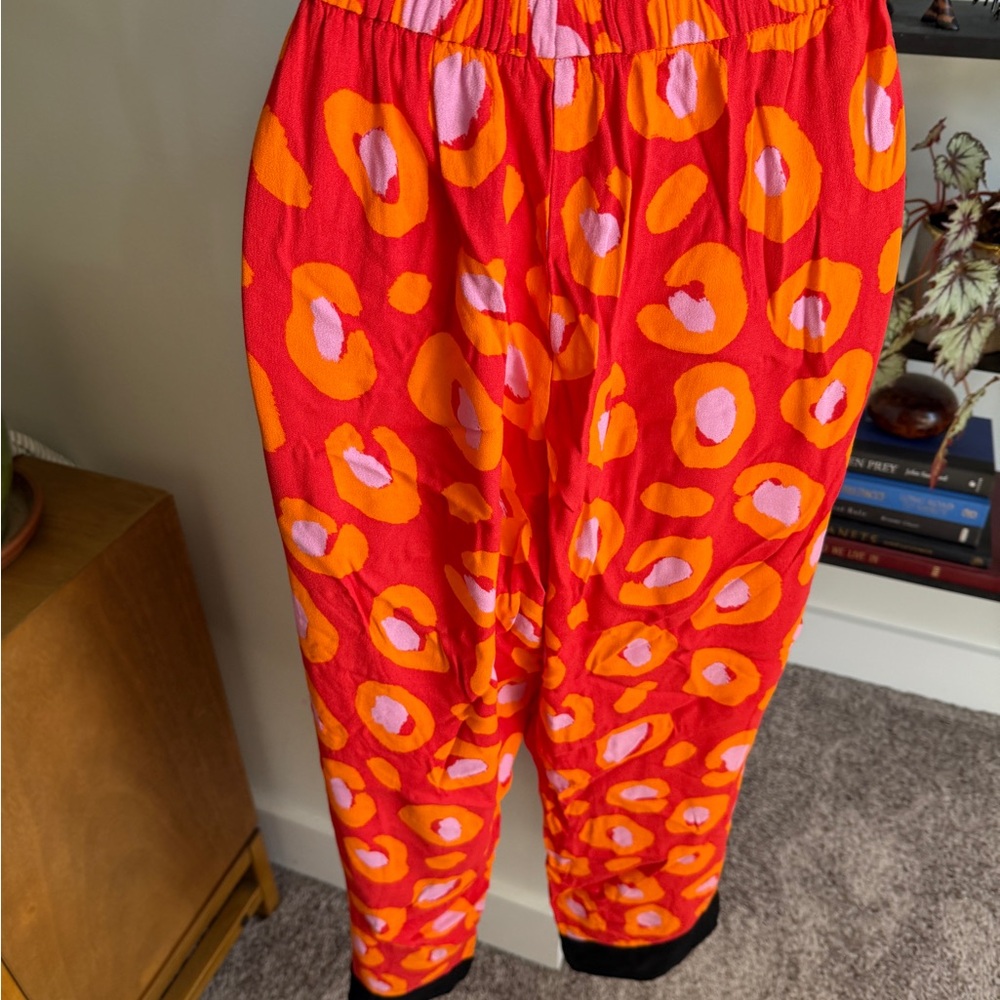 FARM Rio Red and Orange Patterned Trousers - Picture 2 of 4